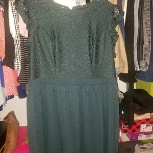 Holiday Lace Flowy Dress
